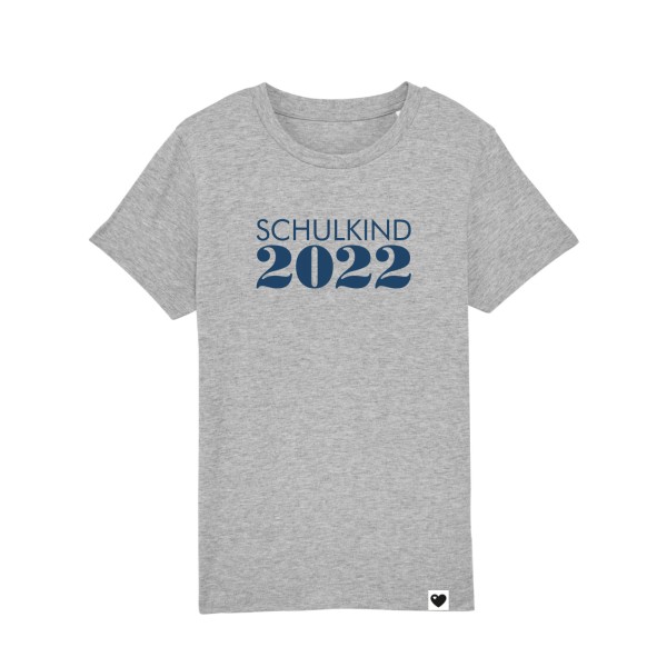 T-Shirt Schulkind 2022 - Grau