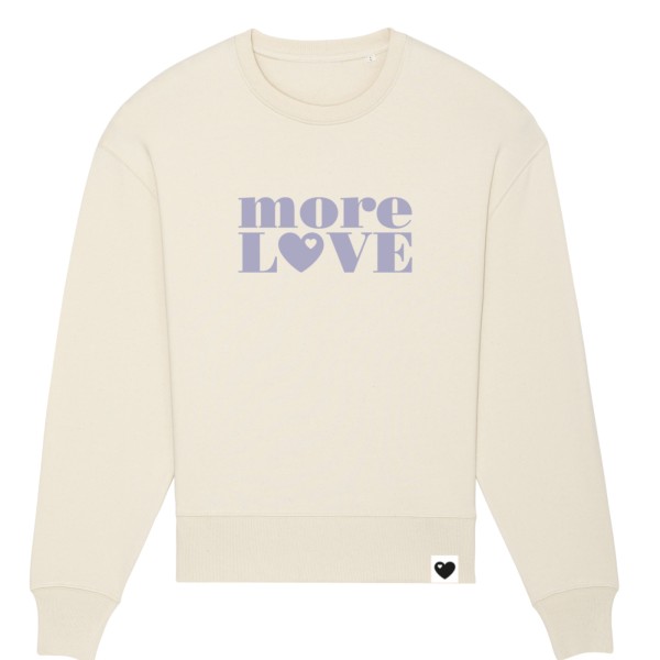 Sweatshirt more love - Creme