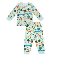 Kinderschlafanzug Waldtiere